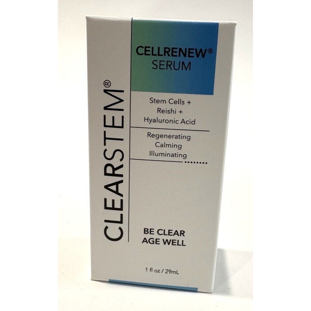 CLEARSTEM CELLRENEW Serum 1 oz Stem Cells Reishi Hyaluronic